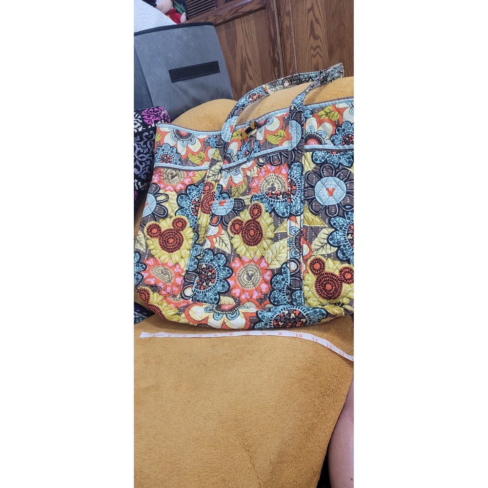 Disney Parks Vera Bradley Perfect Petals Flower Mickey Tote